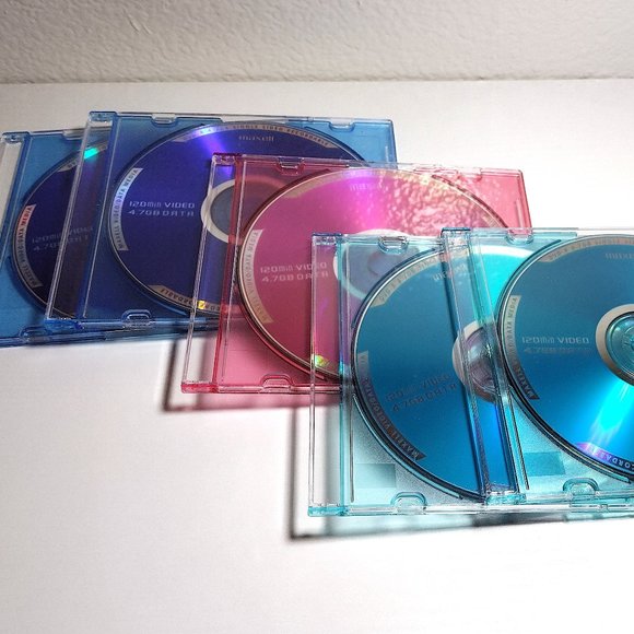 Maxell 5 Pack Color DVD-R 120 minute Blank Discs for Video Music Data 4.7gb/Disc - Picture 2 of 6